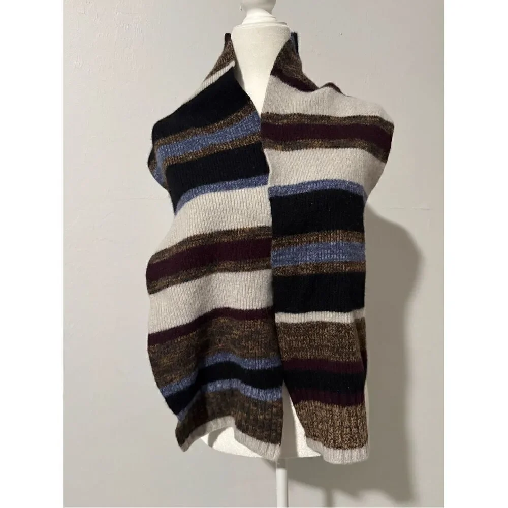 H&M multicolor lambswool blend scarf